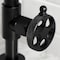 Kingston Brass KS2170RKX Bridge Bathroom Faucet with Push Pop-Up, Matte Black KS2170RKX - alternate 4